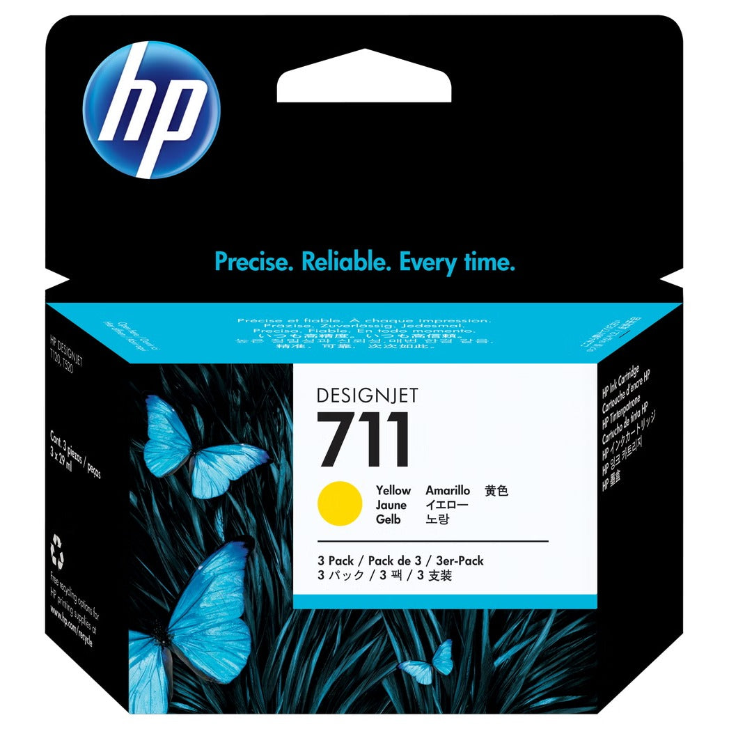 HP Inc. Ink Cartridge, 3/Pack - Yellow