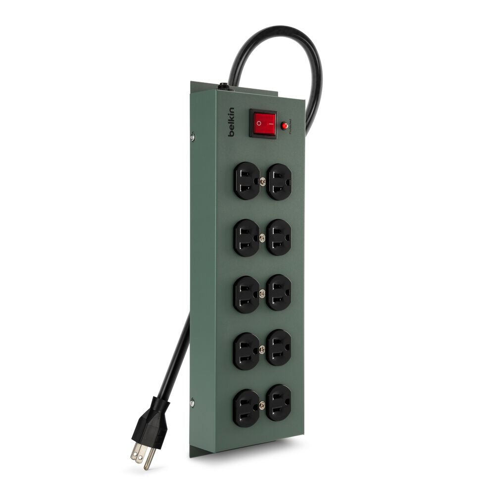 Belkin F9D100015 Surge Protector, 10 Outlets, Gray - photo 2