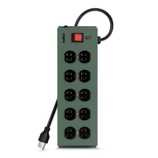 Belkin F9D100015 Surge Protector, 10 Outlets, Gray - Default Title