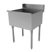 Advance Tabco Stainless Steel Budget Sink, 37" High - 26" x 24"
