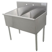 Advance Tabco Stainless Steel Sink, 24 1/2" Wide - 48"