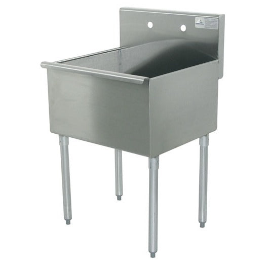 Advance Tabco Stainless Steel Sink, 24 1/2" Wide - 24"