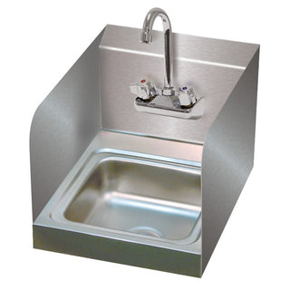 Advance Tabco 7-PS-23-EC-SP-X Stainless Steel Hand Sink, 16" x 12", Silver - Default Title