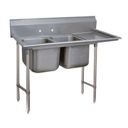 Advance Tabco 9-2-36 Stainless Steel 2 Compartment Sink, 27" Wide - 76"