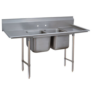 Advance Tabco 93-2-36 Stainless Steel 2 Compartment Sink, 27" Wide - 72"