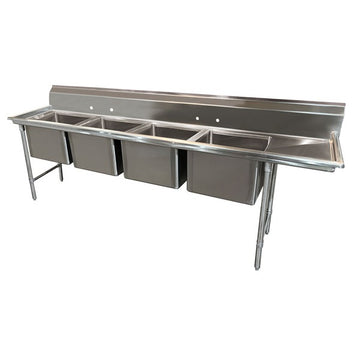 Advance Tabco 93-84-80 Stainless Steel Compartment Sink, 35" Wide - 111"