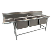 Advance Tabco 94-23-60 Stainless Steel Line Sink, 27" x 107" - Left
