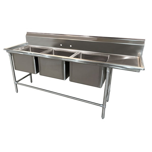 Advance Tabco 94-23-60 Stainless Steel Line Sink, 27" x 107" - Right