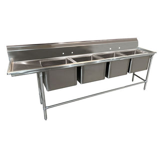 Advance Tabco 94-24-80 Stainless Steel Line Sink, 27" x 97" - Default Title