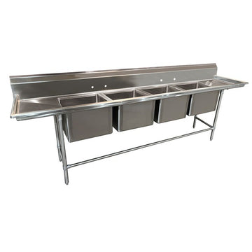 Advance Tabco 94-24-80 Stainless Steel Line Sink, 27" Wide - 126"