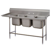 Advance Tabco 94-4-72 Stainless Steel 4 Compartment Sink, 27" x 81" - Default Title