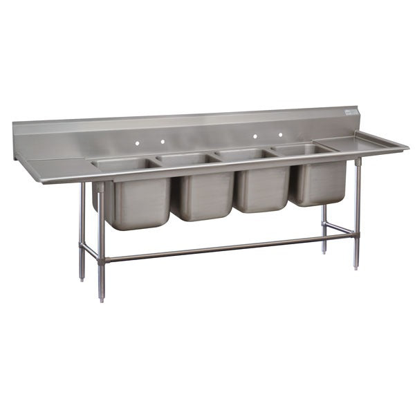 Advance Tabco Stainless Steel 4 Compartment Sink - 122"