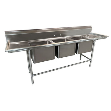 Advance Tabco Stainless Steel Line Sink, 31" Wide - 109"
