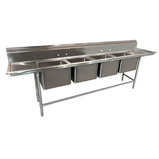 Advance Tabco 94-84-80 Stainless Steel Line Sink, 35" Wide - 111"