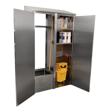 Advance Tabco 9-OPC Stainless Steel Mop Sink Cabinet, 23" x 50 3/8" - Left