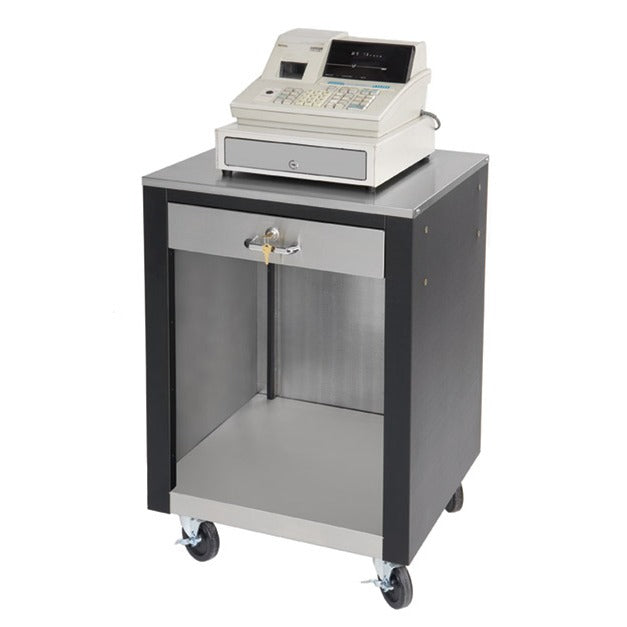 Advance Tabco BCRS-B Stainless Steel Cash Register Stand, 22 11/16" x 22 11/16" - Default Title