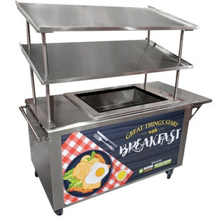 Advance Tabco CPU-MC-52 Stainless Steel Serving Cart, 65 1/2" Wide, Silver - Default Title