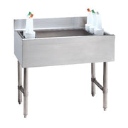 Advance Tabco CRI-12 Stainless Steel Underbar Ice Bin, 21" Wide - 77 lb.
