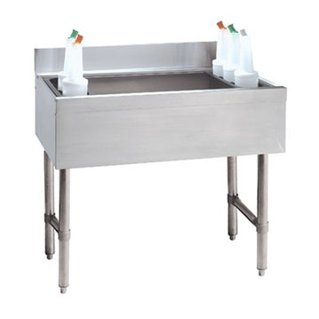 Advance Tabco CRI-16 Stainless Steel Underbar Ice Bin, 21" Wide - 100 lb.