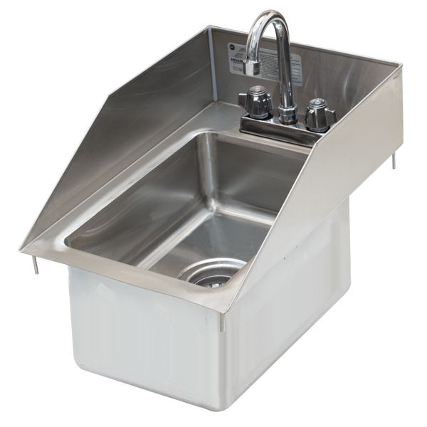 Advance Tabco DI-1-10SP-EC-X Stainless Steel Drop-In Sink, 19" x 13", Silver - Default Title