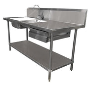 Advance Tabco DL-30 Prep Table, 30" Wide - 72"