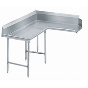 Advance Tabco DTC-K30 Stainless Steel Clean Dishtable, 83" x 59" - Left