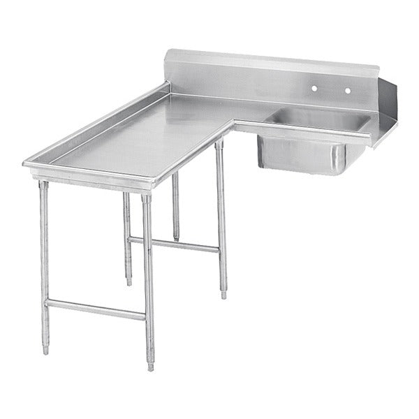 Advance Tabco DTS-G70 Stainless Steel Dishtable, 47" x 59" - Right
