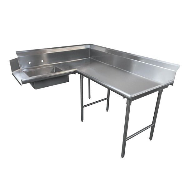 Advance Tabco DTS-K30 Stainless Steel Dishtable, 83" x 59" - Right