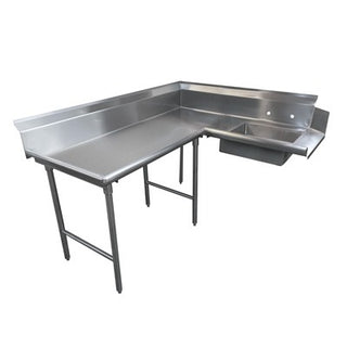 Advance Tabco DTS-K70 Stainless Steel Dishtable, 59" x 59" - Left