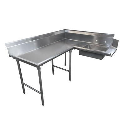 Advance Tabco DTS-K70 Stainless Steel Dishtable, 59" x 59" - Right