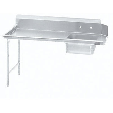 Advance Tabco DTS-S30 Stainless Steel Dishtable, 30" x 95" - Left