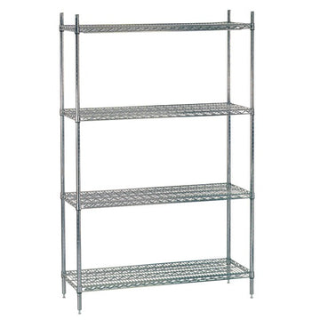 Advance Tabco ECC Shelving Combo, 24" Wide, Silver - 36"