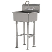 Advance Tabco FC-FM-2721-F Stainless Steel Sink, 21 1/2" x 27", Silver - Default Title