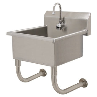 Advance Tabco FS-WM-2219EF Stainless Steel Hand Sink, 19 1/2" x 23", Silver - Default Title