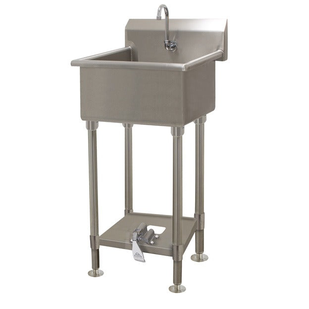 Advance Tabco FS-FM-2219FV Stainless Steel Hand Sink, 19 1/2" x 23", Silver - Default Title
