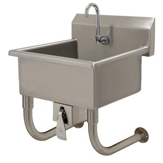 Advance Tabco FS-WM-2219KV Stainless Steel Hand Sink, 19 1/2" x 23", Silver - Default Title