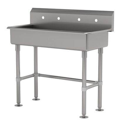 Advance Tabco FS-FM Stainless Steel Hand Sink, 19 1/2" Wide, Silver - 40"