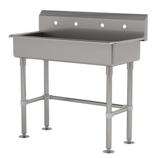 Advance Tabco FS-FM Stainless Steel Hand Sink, 19 1/2" Wide, Silver - 40"