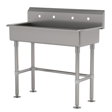 Advance Tabco FS-FM Stainless Steel Hand Sink, 19 1/2" Wide, Silver - 40"