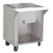 Advance Tabco HF-2E-120 Stainless Steel Steam Table, 31 13/16" Wide, 120V - Hot Food Enclosed Base