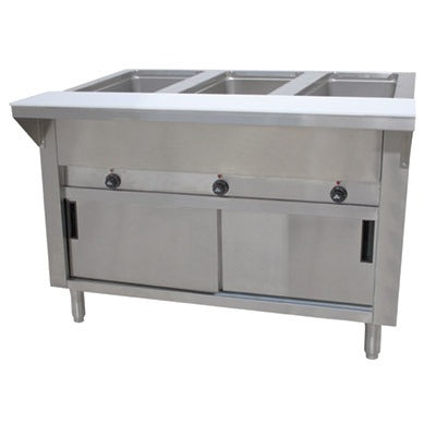 Advance Tabco HF-3E-240 Stainless Steel Steam Table, 47 1/8" Wide, 208/240V - 34 1/8"