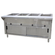 Advance Tabco HF-4E-240 Stainless Steel Steam Table, 62 7/16" Wide, 208/240V - 34 1/8"