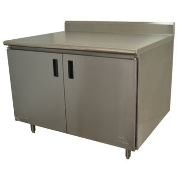 Advance Tabco HK-SS Stainless Steel Enclosed Base Work Table, 36" Wide - 36"
