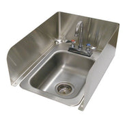 Advance Tabco K-614D Stainless Steel Sink Splash Wrap, 8" High, Silver - Default Title
