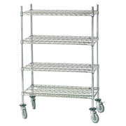 Advance Tabco Shelving Unit, 24" Wide, Silver - 60"