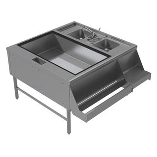 Advance Tabco PR-42X30-10 Prestige Series Stainless Steel Workstation, 40" x 42" - Left