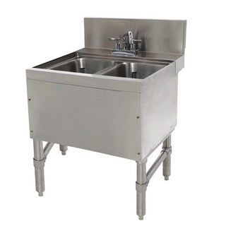 Advance Tabco PRB-24 Stainless Steel Underbar Sink, 25" Wide - PRB-24-22C
