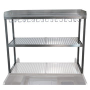 Advance Tabco PRDO-44-G Prestige Series Stainless Steel Overshelf, 44" Wide, Silver - Default Title
