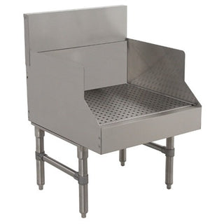 Advance Tabco PRGS-19 Prestige Series Stainless Steel Bar Drainboard, 25" Wide - 12"