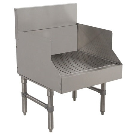 Advance Tabco PRGS-19 Prestige Series Stainless Steel Bar Drainboard, 25" Wide - 24"